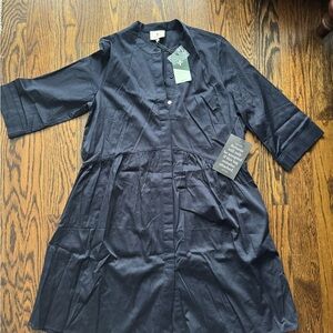 Tuckernuck Navy Royal Shirt Dress